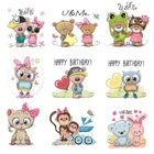 Термонаклейки для Глажка одежды патчи наклейки в виде милых животных патч Diy Футболка с аппликацией в виде текстильной виниловая в полоску C