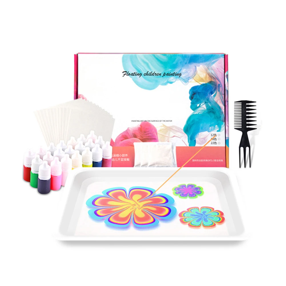 Набор акварельных красок аквапигмент для бумаги мраморный художественный