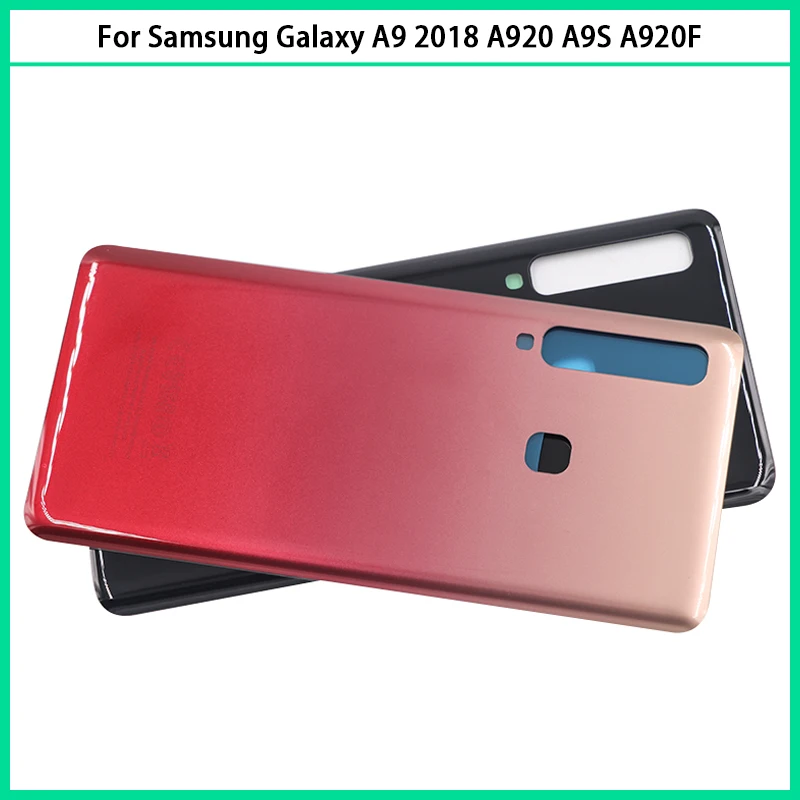 

10pcs For Samsung Galaxy A9 2018 A920 A9S A920F A9200 Battery Back Cover Door Rear Housing Case Chassis Glass Replace