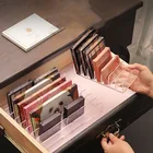 Прозрачный акриловый Органайзер для макияжа компактная пудра Инструменты держатель палитра теней Органайзер Коробка Чехол для пудры многослойная настольная стойка для хранения