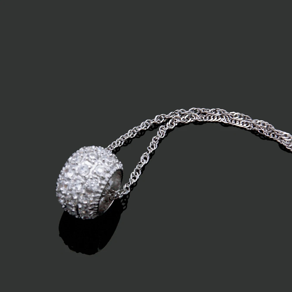 Ожерелье из серебра 925 пробы с подвеской в виде Круга|Ожерелья| |