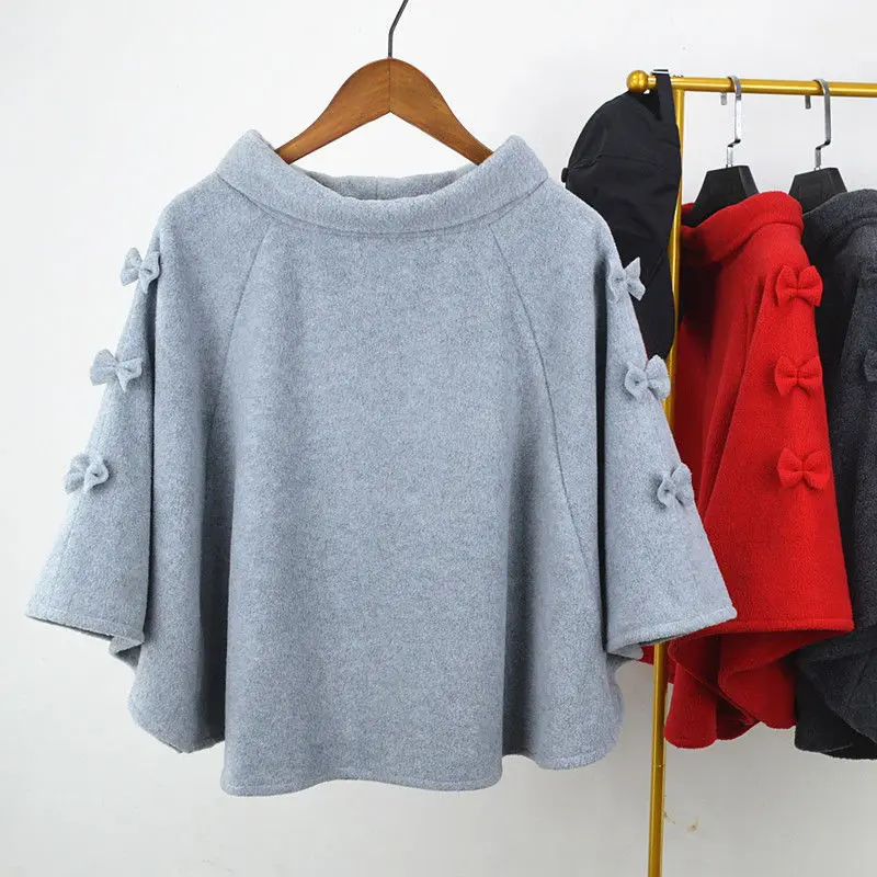 

Женский платок с бантом на осень и зиму, короткое пальто, пуловер, свободная накидка