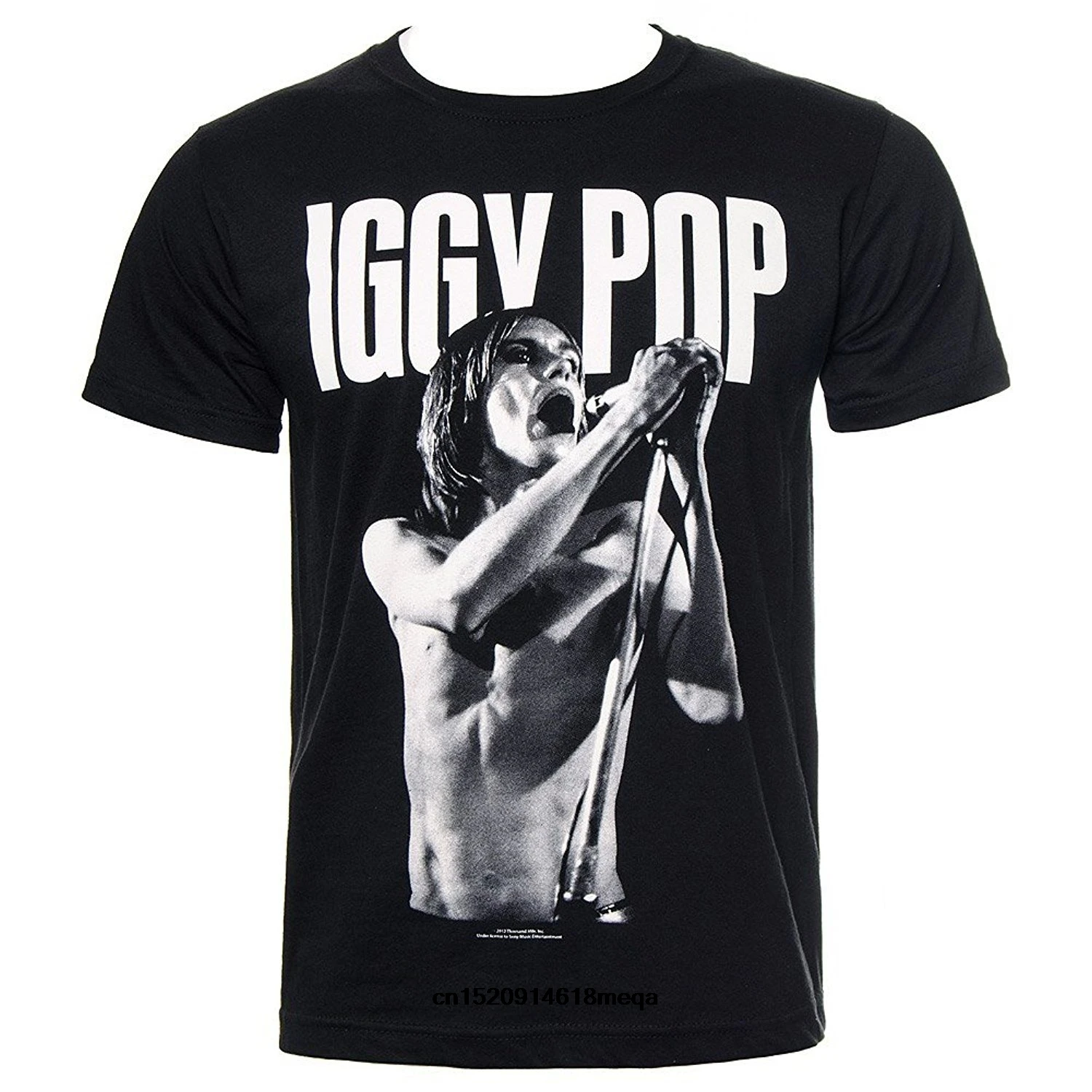 Забавные футболки для мужчин s Iggy Поп панк рок тяжелый металл Мужская хлопковая