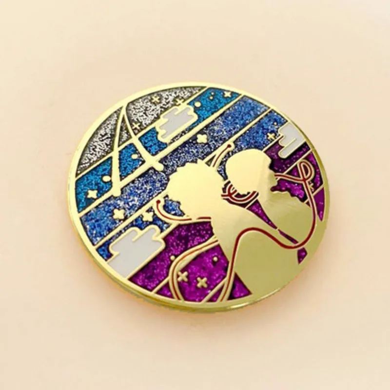 

Tachibana Taki Kimi No Na Wa Your Name Glitter Enamel Brooch Pin Backpack Hat Bag Lapel Pins Badges Fashion Jewelry Accessories