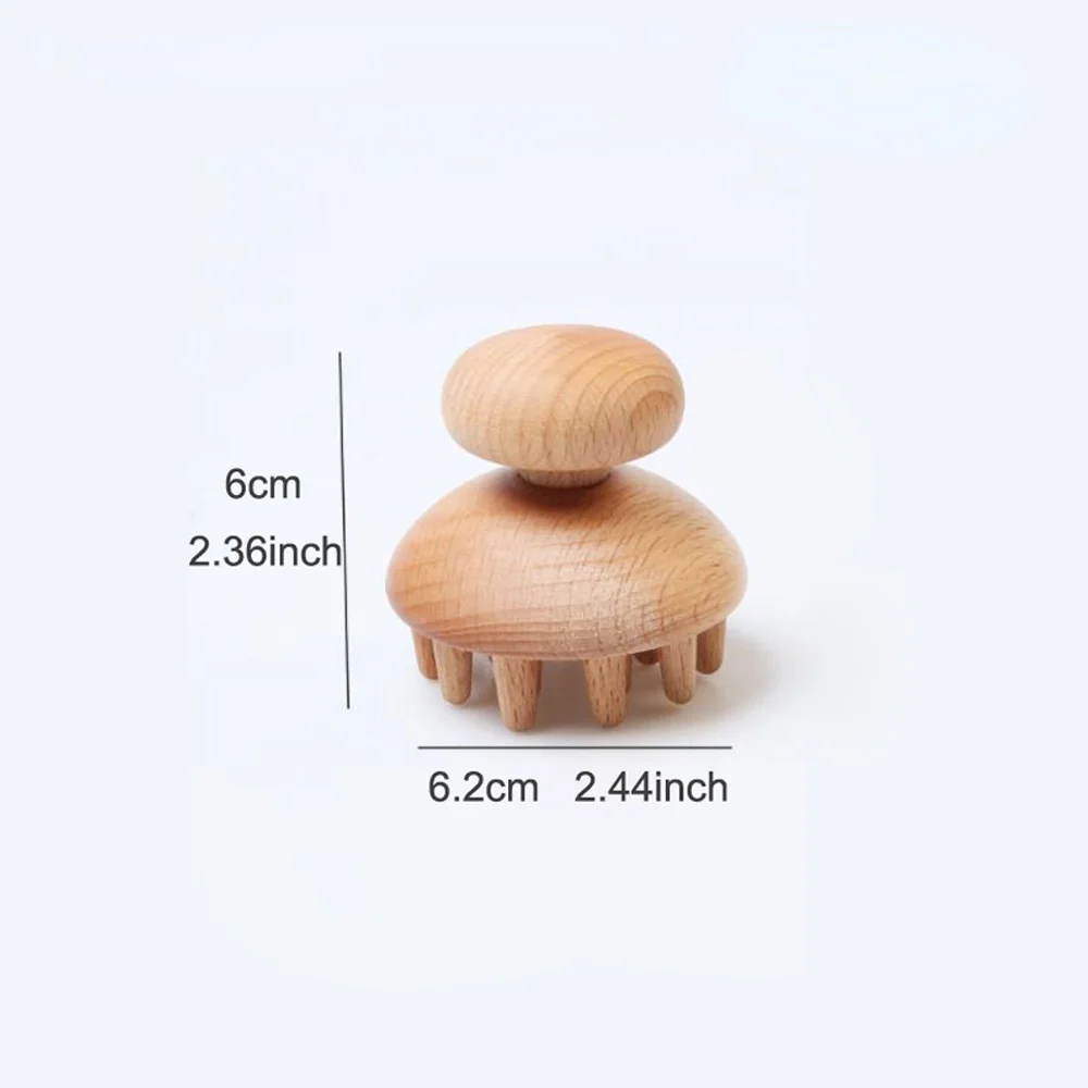 Mushroom Wood Therapy Massager Tool Full Body Portable for Pain Relief with Up Down Point massagers | Красота и здоровье