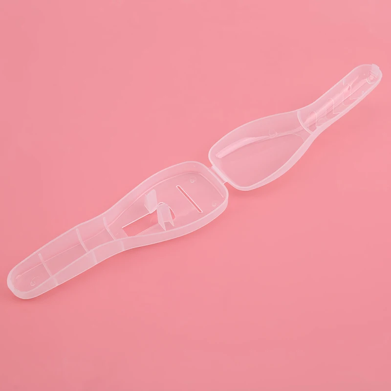 Transparent Portable Men Manual Razor Shaver Cover Travel Case Holder BoxShaver Storage Box Blades Organizer | Красота и здоровье