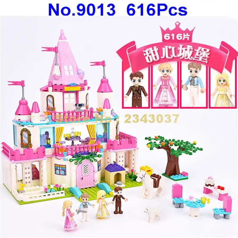 Gudi 616 шт. Алиса девочка принцесса милый замок строительные блоки игрушка | Игрушки