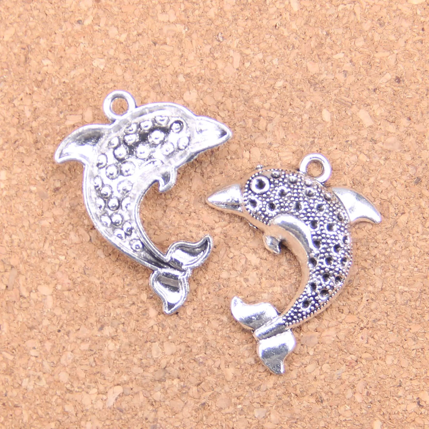 

38 шт амулеты Дельфин океан море 33x26 мм старинные подвески, Винтажные Ювелирные изделия из тибетского серебра, DIY для браслета ожерелье