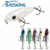 bassking pencil lure quality professional abs plastic hard fishing lure 4 5cm 3 1g floating artificial minnow bait carp fishing