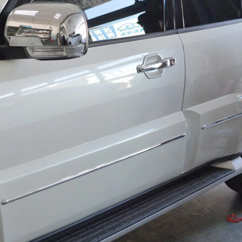 5 дверей SUV! Для Mitsubishi Pajero V80 V93 V95 V98 2007-2021 хромированная Боковая дверь корпус