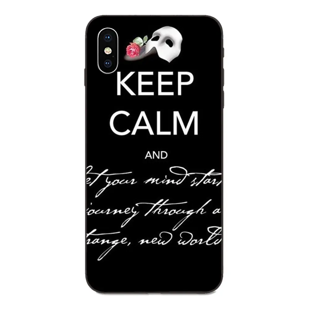 Чехол для телефона из ТПУ с рисунком фантома оперы Apple iPhone 4 4S 5 5S SE 6 6S 7 8 Plus X XS Max