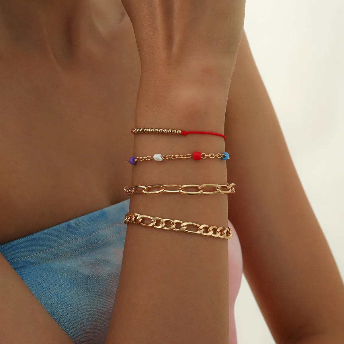 

Новинка, браслеты из бисера дружбы для женщин, 4 шт./компл., подарочные украшения «сделай сам», веревочные браслеты ручной работы, Случайная Д...