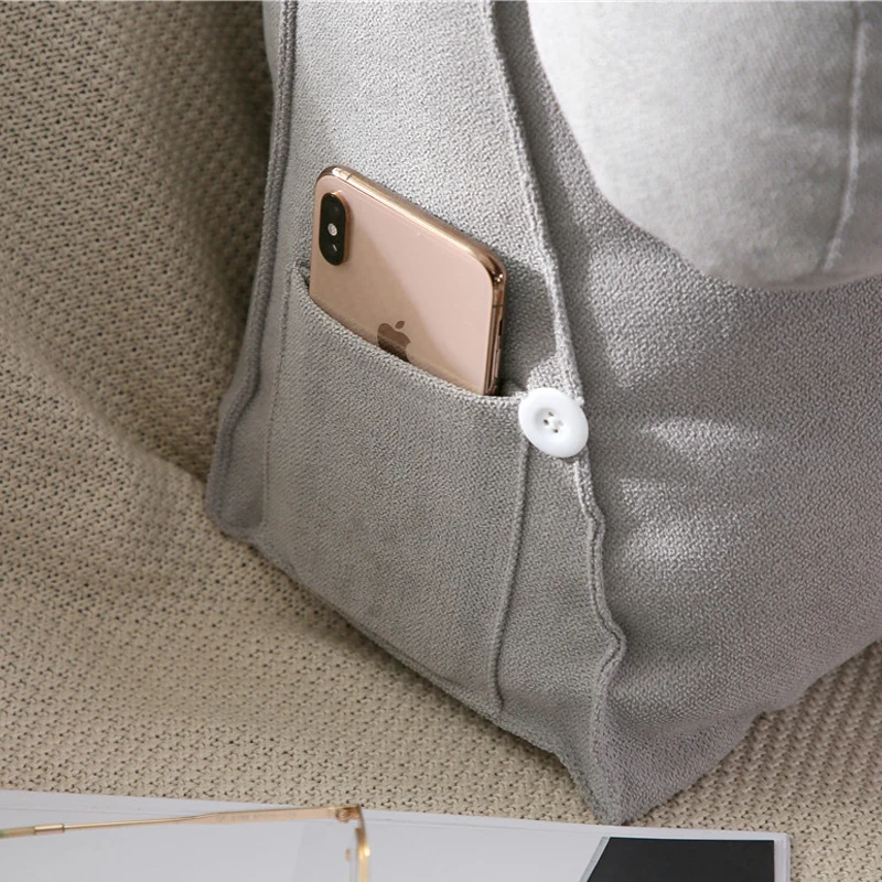 Большая треугольная диванная подушка для спины кровать офисное окно подушки