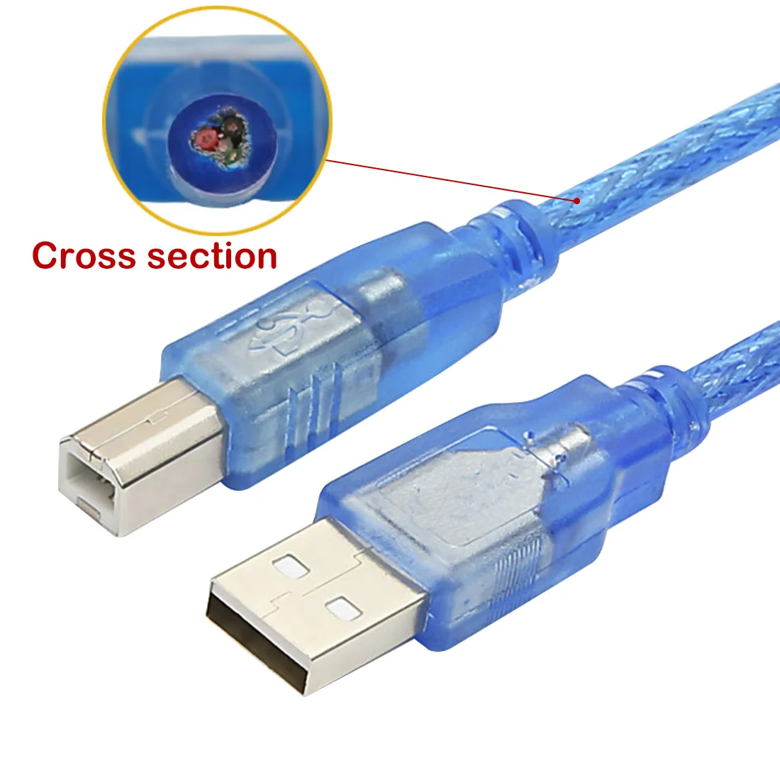 Centechia кабель для передачи данных 23 см USB 2 0 принтера тип A штекер типа B мужское