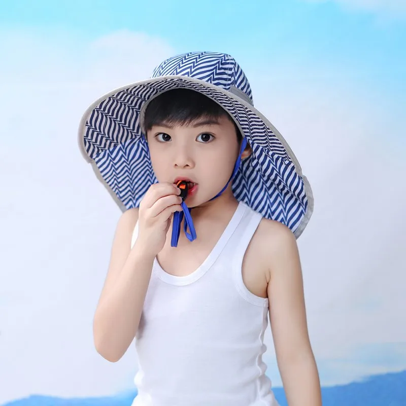Регулируемая летняя Солнцезащитная шапка SPF 50 + для мальчиков и девочек дорожная