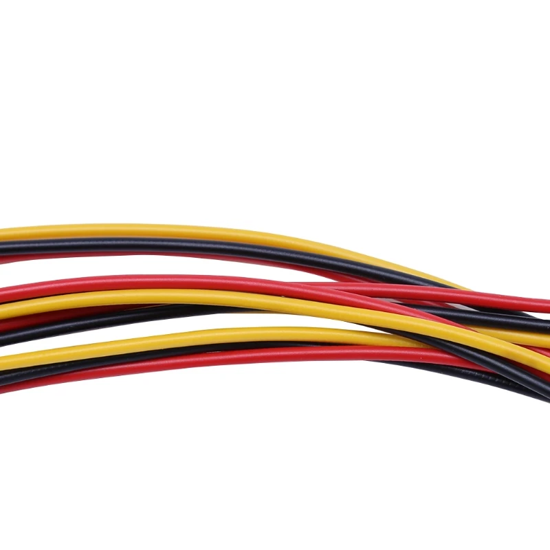 10 шт./компл. двойной Molex 4 Pin к одному PCI E 6 Мощность разъем Y Кабель