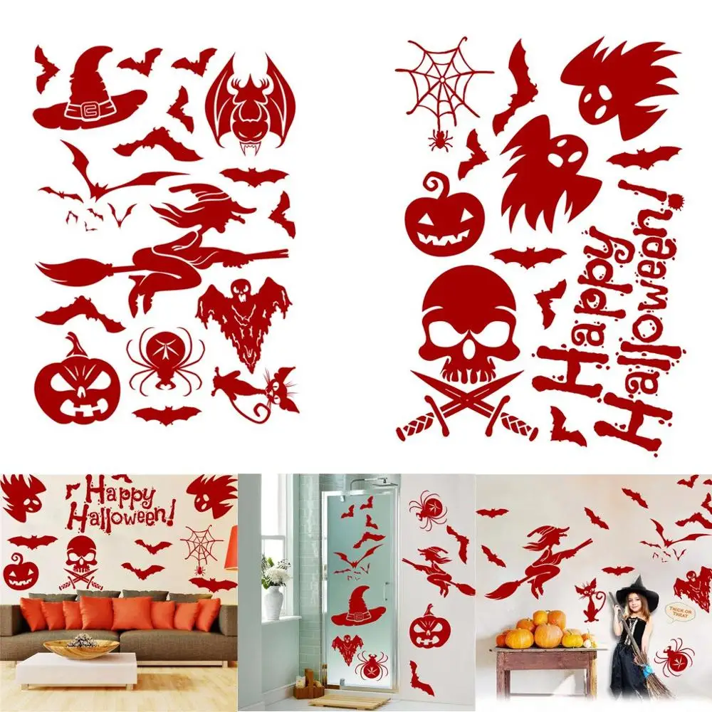 Новый ПВХ кровавый пол ведьмы цепляет Хэллоуин вампир зомби вечерние ринка Декор