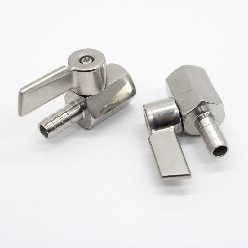 Женский 1/8 &quot - 1/2&quot BSP x 7-12 мм штуцер для шланга мини санитарно шаровой клапан