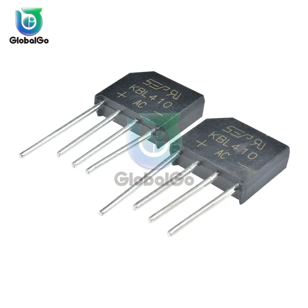5 шт./лот 4A 6A 600V 800V 1000V 4 контактный мост выпрямительный диод KBL608 610 406 410 силовой