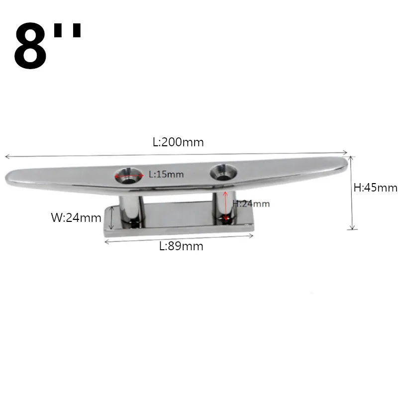 4 шт./лот горячая Распродажа низкая плоская скоба из нержавеющей стали 316 лодочные