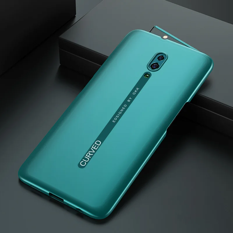 Jade green GKK 2 в 1 чехол для OPPO Reno Z 10X Zoom Case двойная защита противоударный Ультратонкий матовый чехол для OPPO Reno Z 10X Zoom Case - Цвет: Jade green