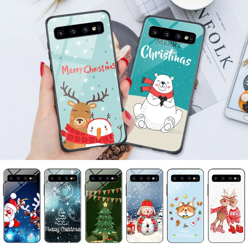 Чехол накладка на заднюю панель для телефона с Рождеством нового года samsung Galaxy J6