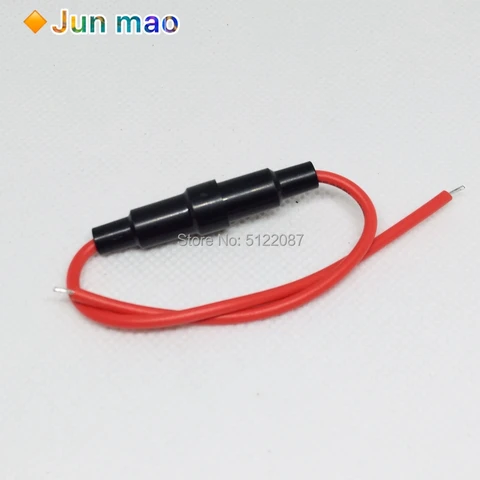5 шт. винт тип 20 AWG провода 5x20 мм Встроенный держатель предохранителя домашняя защита Встроенный держатель предохранителя медные проволочные компоненты 5A 220 В 5*20