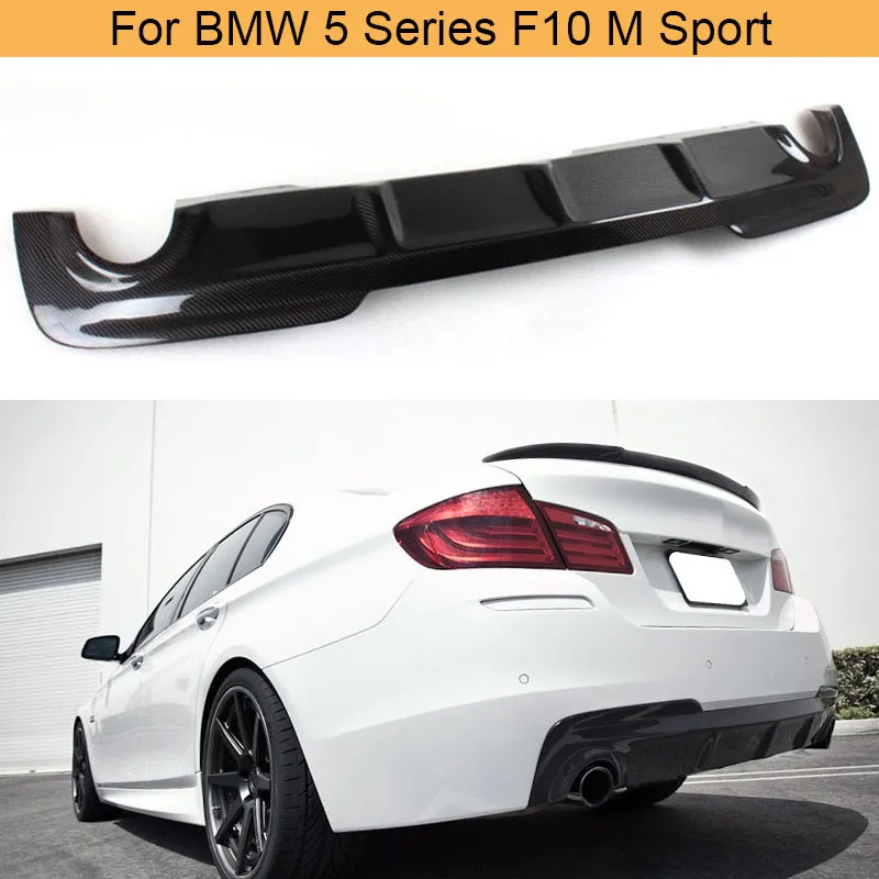 Диффузор для заднего бампера из углеродного волокна спойлер BMW 5 серии F10 M Tech Sport