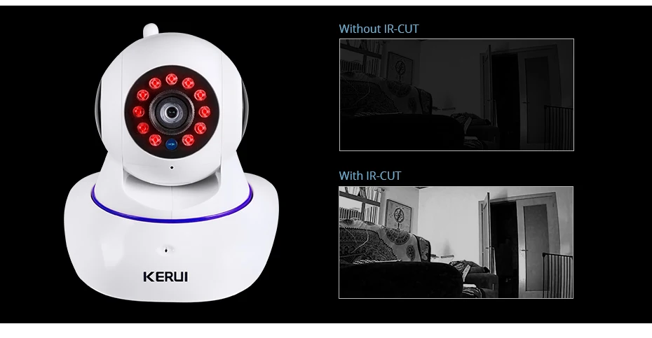 KERUI, 720 P, 1080 P, Мини, для помещений, беспроводная, Wifi, ip-камера, домашняя, CCTV, камера наблюдения, 1MP, 2MP, Tuya, умная жизнь, ночное видение