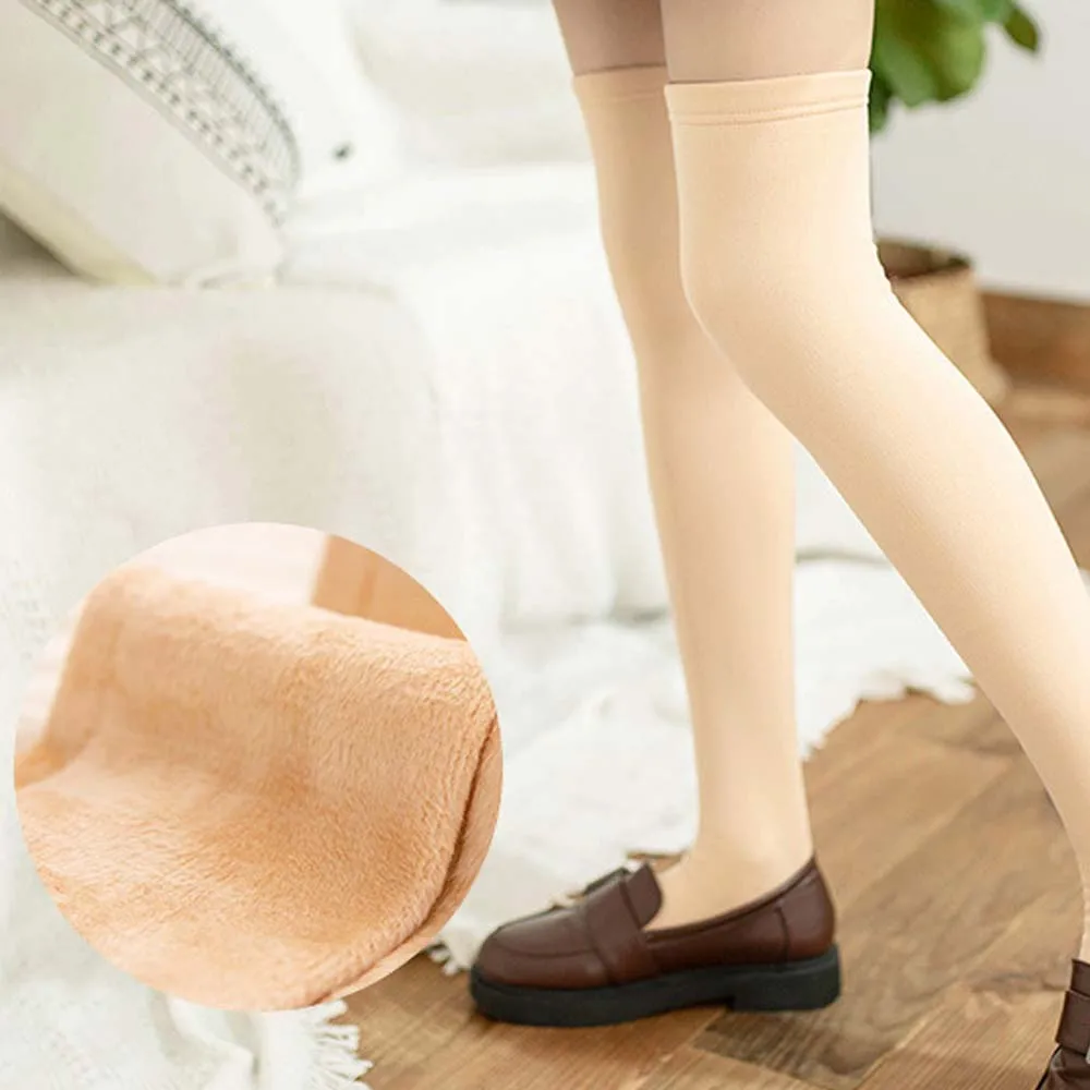 Толстые теплые длинные носки зимние женские чулки эластичные высокие для снега