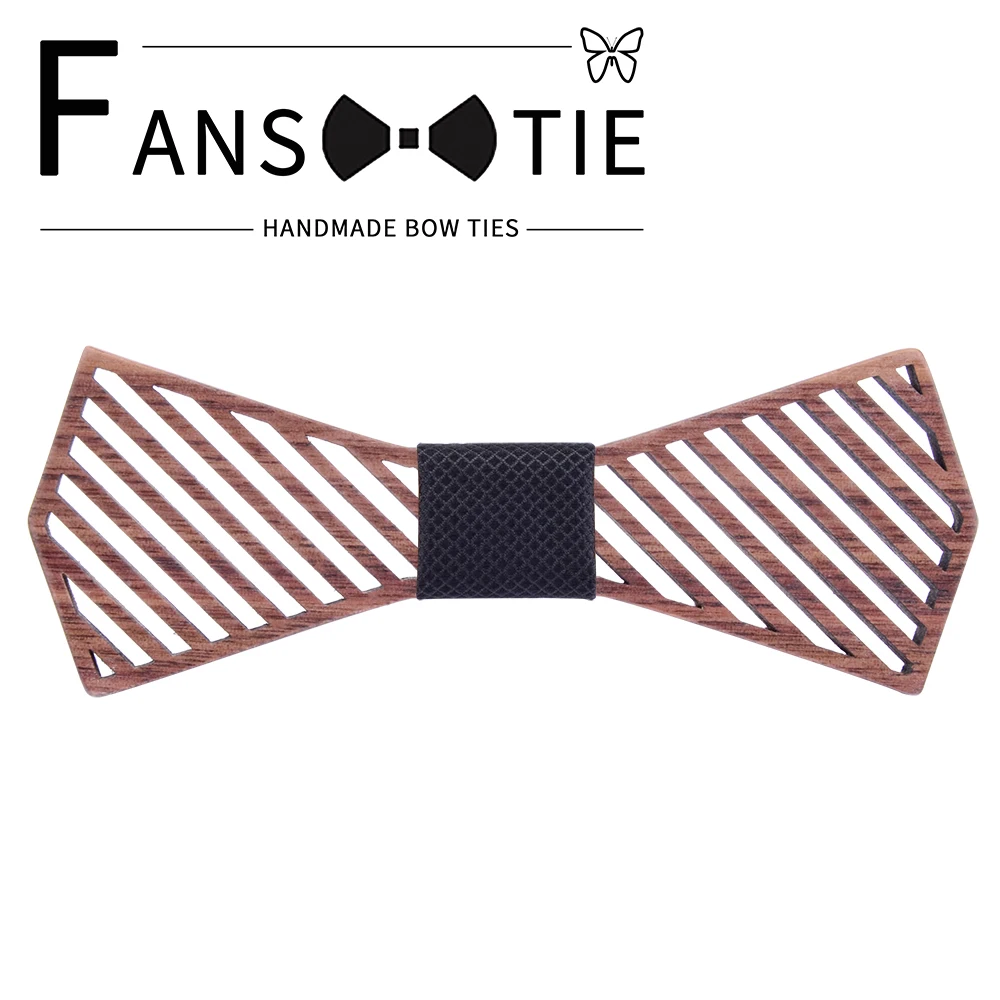 Новые полосатые деревянные бабочки-галстуки для мужчин галстук-бабочка полый