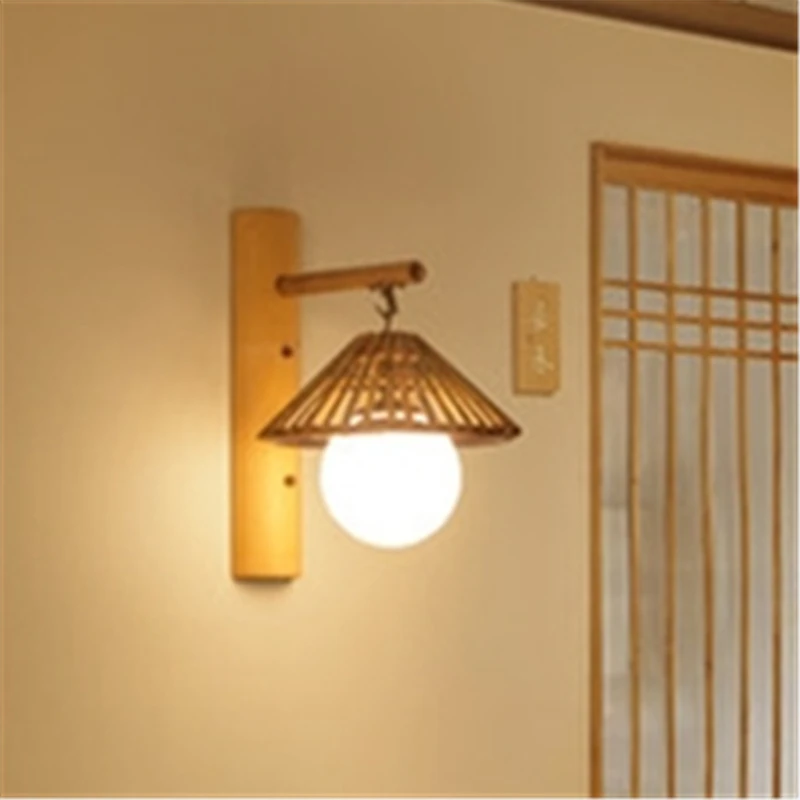 

Japanese Retro And Nostalgic Led Wall Lamp Bedside Light Dining Room Lamp Bedroom Wall Light Sushi Shop Decoration Lamp