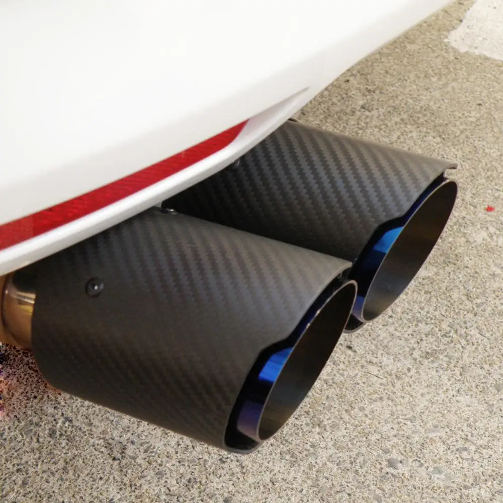 Двойное углеродное волокно + всгоревшая синяя нержавеющая сталь Универсальная