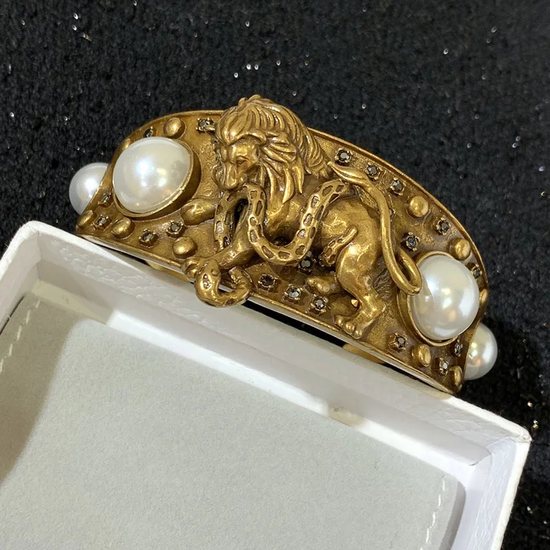 Бренд модное ювелирное изделие для женщин в винтажном стиле браслет жемчуг