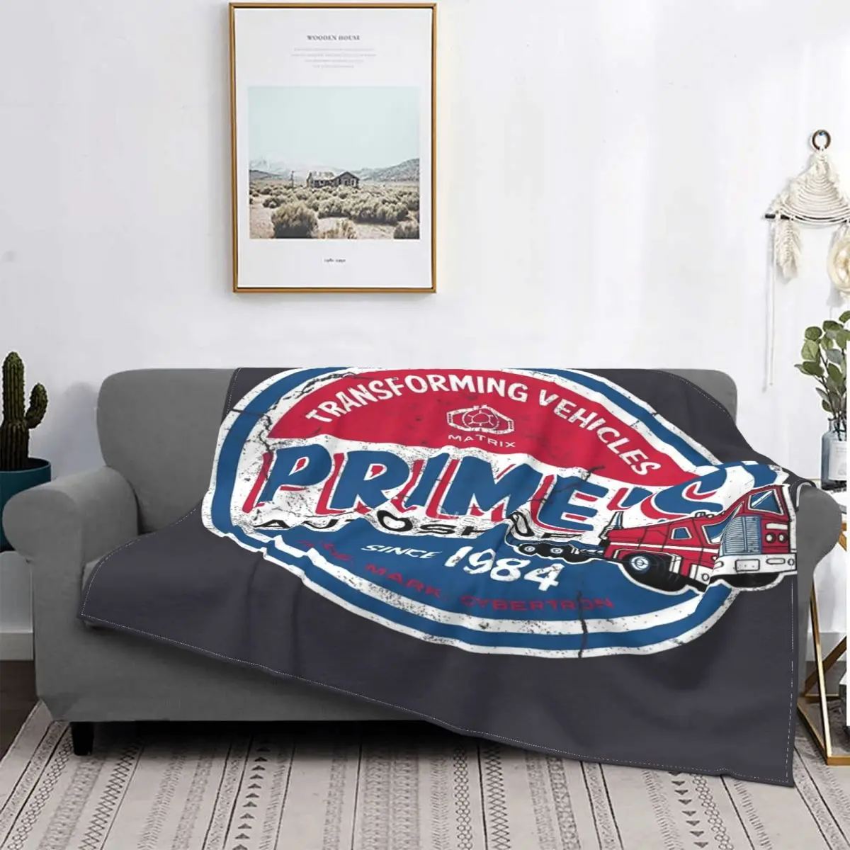

Prime'S Autoshop-Manta desgastada Vintage, colcha para cama