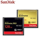Оригинальная карта памяти SanDisk Extreme PRO Compact Flash CF, 128 ГБ, 64 ГБ, 32 ГБ, высокоскоростная Компактная флеш-карта для цифровой зеркальной камеры и HD-видеокамеры