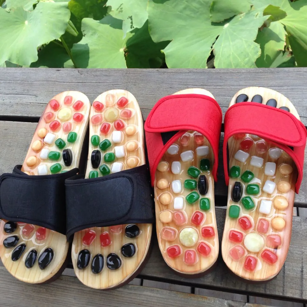 Prix Pantoufles De Massage En Pierre D'agate Pavée Naturelle, Soins Des Pieds, Masseur D'acupuncture à Domicile