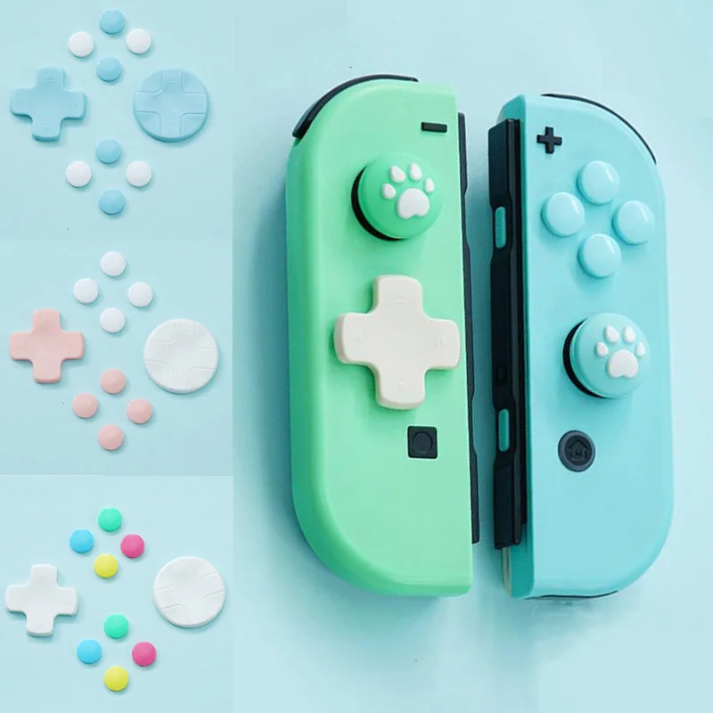 Joycon ABXY X Стикеры D-pad двигаться указатель поворота крестообразный защитный чехол
