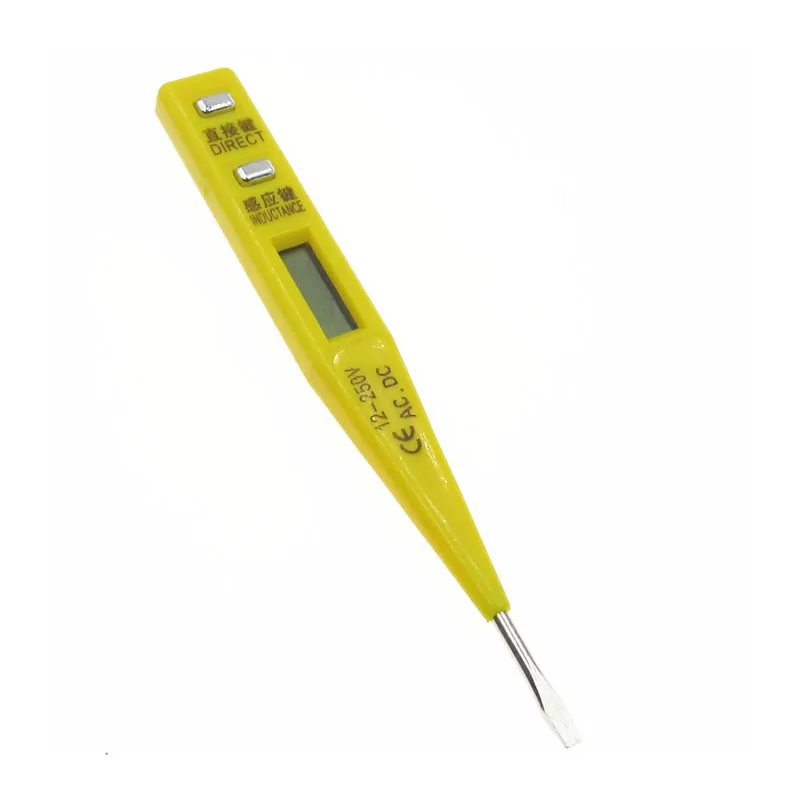 AC DC Digital Test Pencil Multi-Sensor Electrical LCD Display Voltage Detector Pen Random Color | Электроника