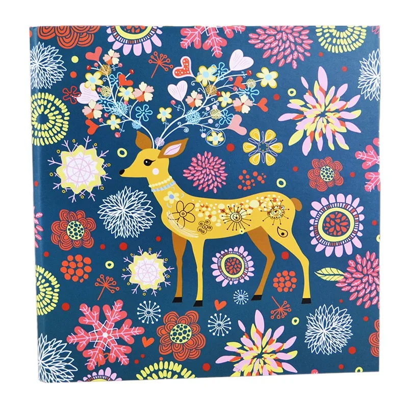 Sika Deer Scrapbook Photo Album Wedding Guest Book Memory Scrap Pages for Christmas Valentines Anniversary Mother's Da | Дом и сад