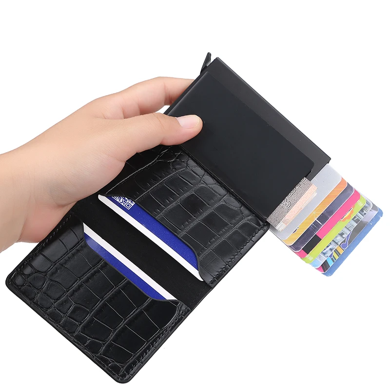 Мульти-карта крокодиловая Татуировка мужская сумка для Карт RFID антимагнитный