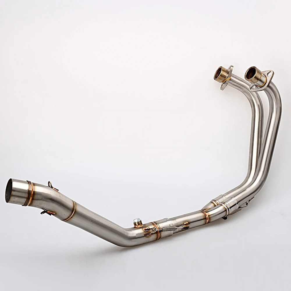 Мотоцикл MT03 глушитель среднего и переднего звеньев трубы системы для Yamaha MT 03 2016