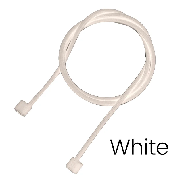 white anti-lost rope Чехол для airpodspro чехол на air pods чехол s для apple airpods pro чехол для airpod pro airpodpro Силиконовый противоударный чехол - Цвет: white anti-lost rope