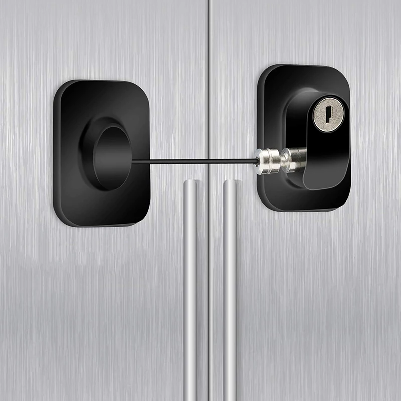 1pc cerraduras de seguridad para beb&eacute;s de pl&aacute;stico Restrictor de ventana infantil de seguridad de bloqueo de seguridad ni&ntilde;os impedir que los ni&ntilde;os cayendo Bloqueo de ventana-1