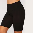 Женские однотонные шорты с высокой талией, эластичные бесшовные узкие штаны для велоспорта и йоги, леггинсы с эффектом пуш-ап, Беговые брюки для фитнеса