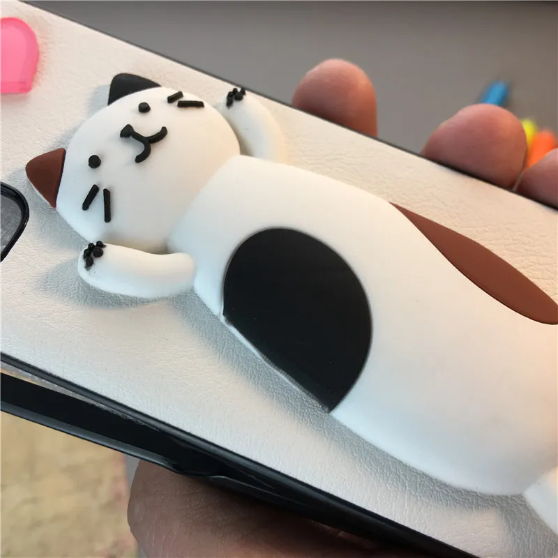 

For Samsung Galaxy ZFold 2 Cover Split Kitty Folding Phone Case for 5G Samsung Z Fold 2 5G Cute Phone Stand Holder Case