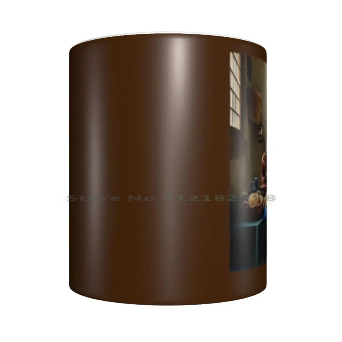 Vermeer: старинная 1683 молочная горничная с рисунком керамические кружки кофейные