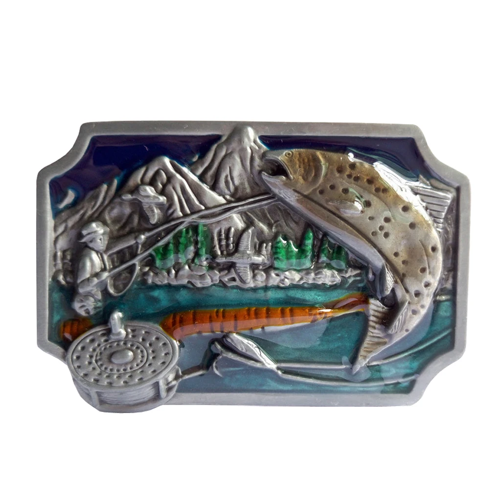 Ковбойский ремень в ковбойском стиле с металлической пряжкой для мужчин и