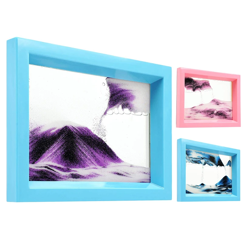 

Движущийся песок искусство жидкий движение барботер картина настольная игрушка голосовой подарок