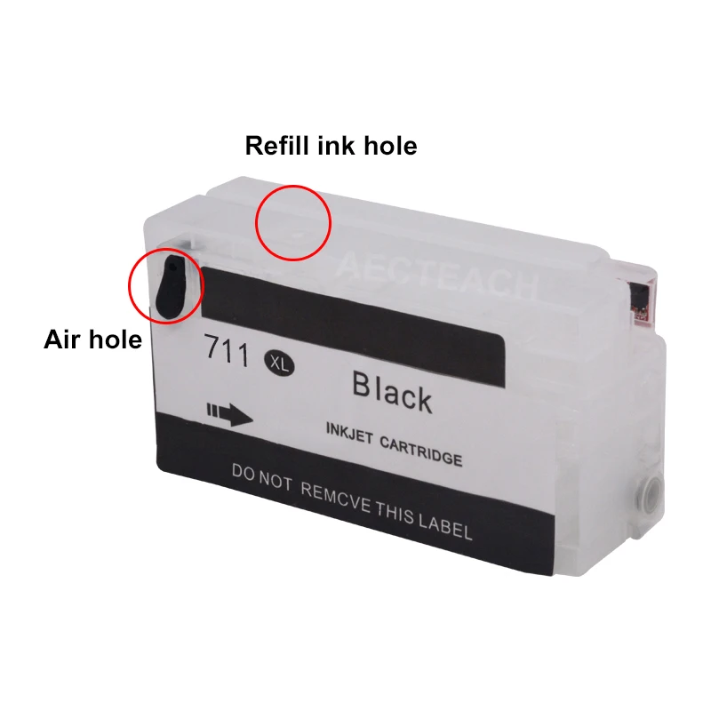 Aecteach новый совместимый картридж Замена для HP 711 XL перезаправляемый с чернилами